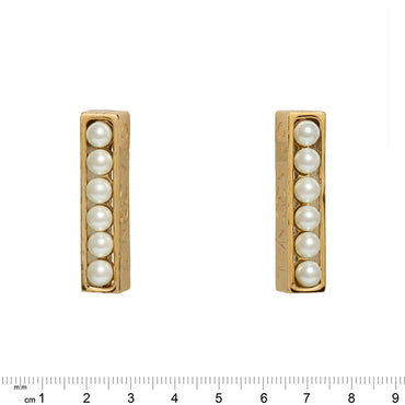 Pearl-A-Porter Golden Pendant Earrings
