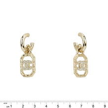 Pink Frost Golden Pendant Earrings