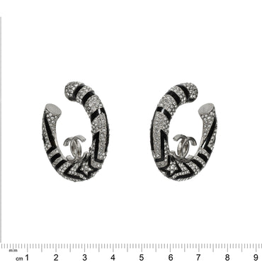 Star-Burst Silvery Hoops