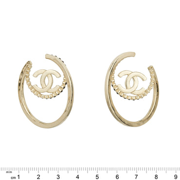 Black Ice Golden Hoops