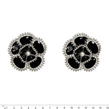Camellia Grove Silvery Stud Earrings