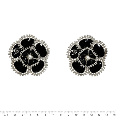 Camellia Grove Silvery Stud Earrings