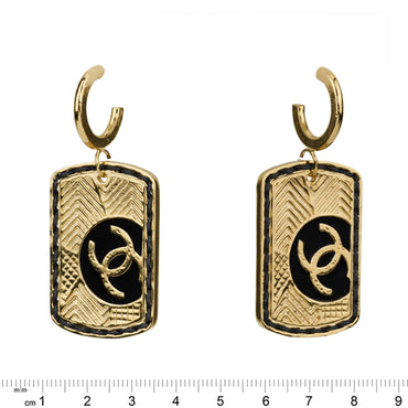 California Athlete Golden Pendant Earrings