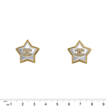 Movie-Star Golden Stud Earrings