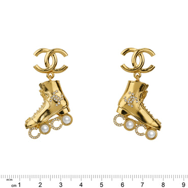 Los Angels Golden Pendant Earrings