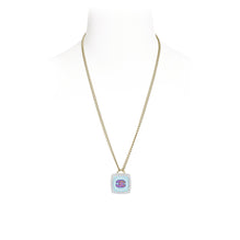 Rainbow Sherbert Golden Pendant Necklace