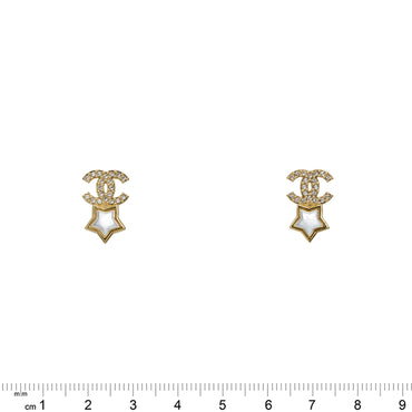 Movie-Star Golden Stud Earrings