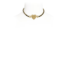 Straight To My Heart Golden Choker Necklace