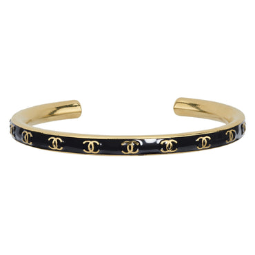 Black & White Symphony Golden Cuff Bracelet