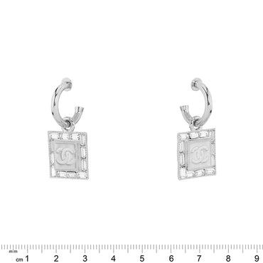 Deco Reflection Golden Pendant Earrings