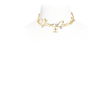 Letter From Mademoiselle Golden Choker Necklace