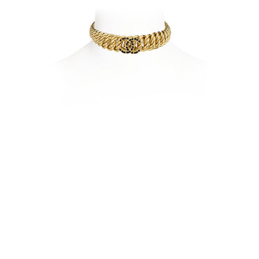 Chain Reaction Golden Choker Necklace