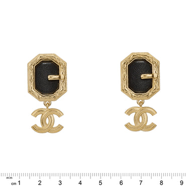 Buckle-Up Golden Pendant Earrings