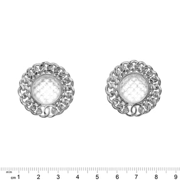 British Byzantine Grey Stud Earrings
