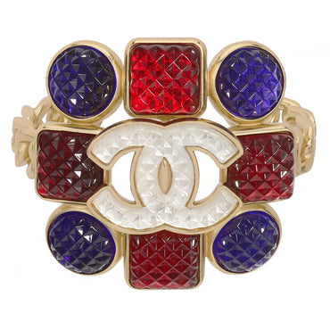 British Byzantine Golden Cuff Bracelet