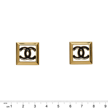 Bold Attitude Golden Stud Earrings