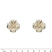 Spot-On Glamor Golden Stud Earrings