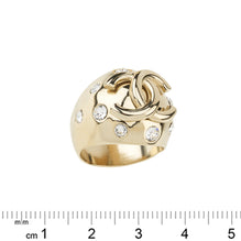 Spot-On Glamor Golden Jewel Ring