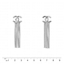 Liquid CC Silvery Pendant Earrings