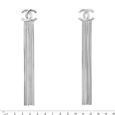 Liquid CC Golden Pendant Earrings