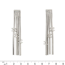Liquid CC Silvery Pendant Earrings