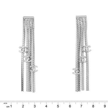 Liquid CC Golden Pendant Earrings