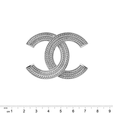 Liquid CC Silvery CC Brooch