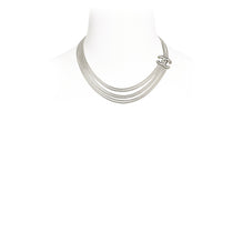 Liquid CC Silvery Short Necklace