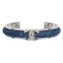 Mad For Denim Silvery Cuff Bracelet