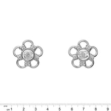 Flower-Power Golden Stud Earrings