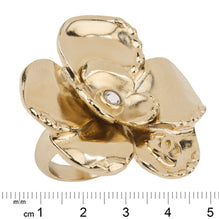 Petals And Pearls Golden Jewel Ring