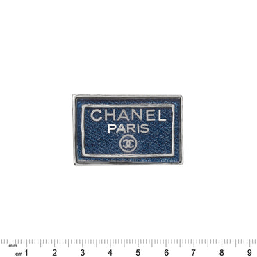 Mad For Denim Silvery Jewel Brooch