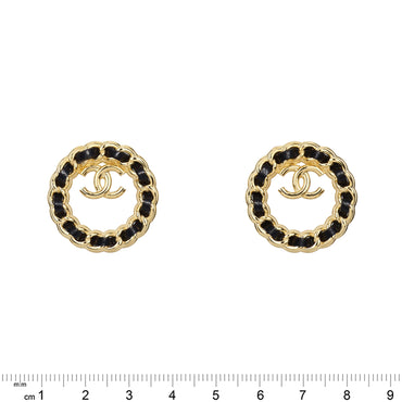 Chain Reaction Golden Stud Earrings