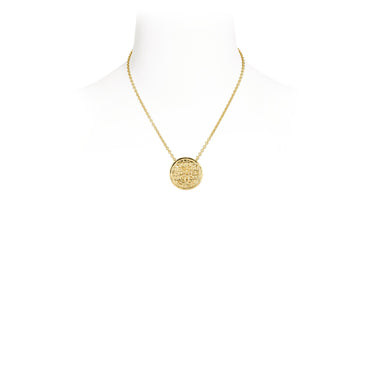 Chanel Textures Golden Pendant Necklace