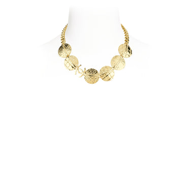 Chanel Textures Golden Short Necklace