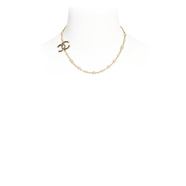 Interlaced Illusion Golden Short Necklace