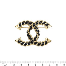 Interlaced Illusion Golden CC Brooch