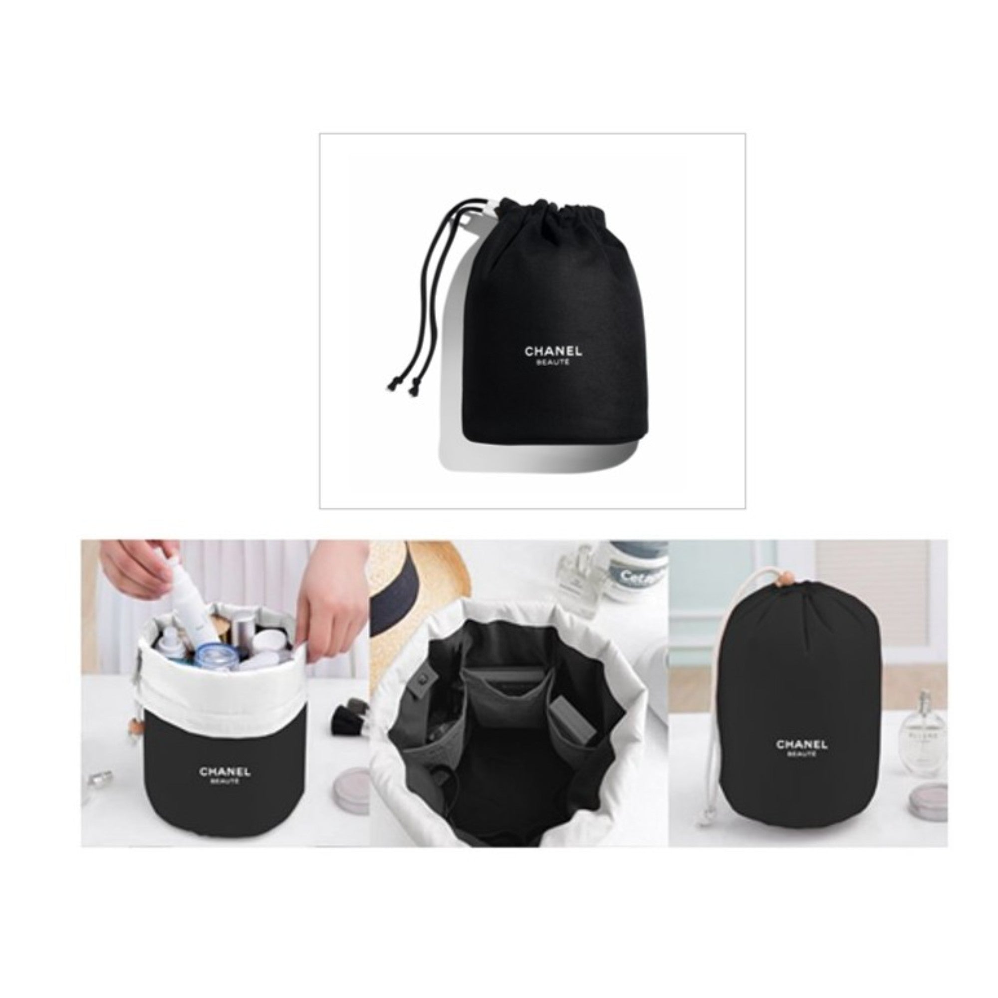 Chanel Beauty Black Essential Pouch