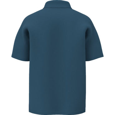 Burberry EKD V-Neck Cotton Polo Shirt - Kingfisher