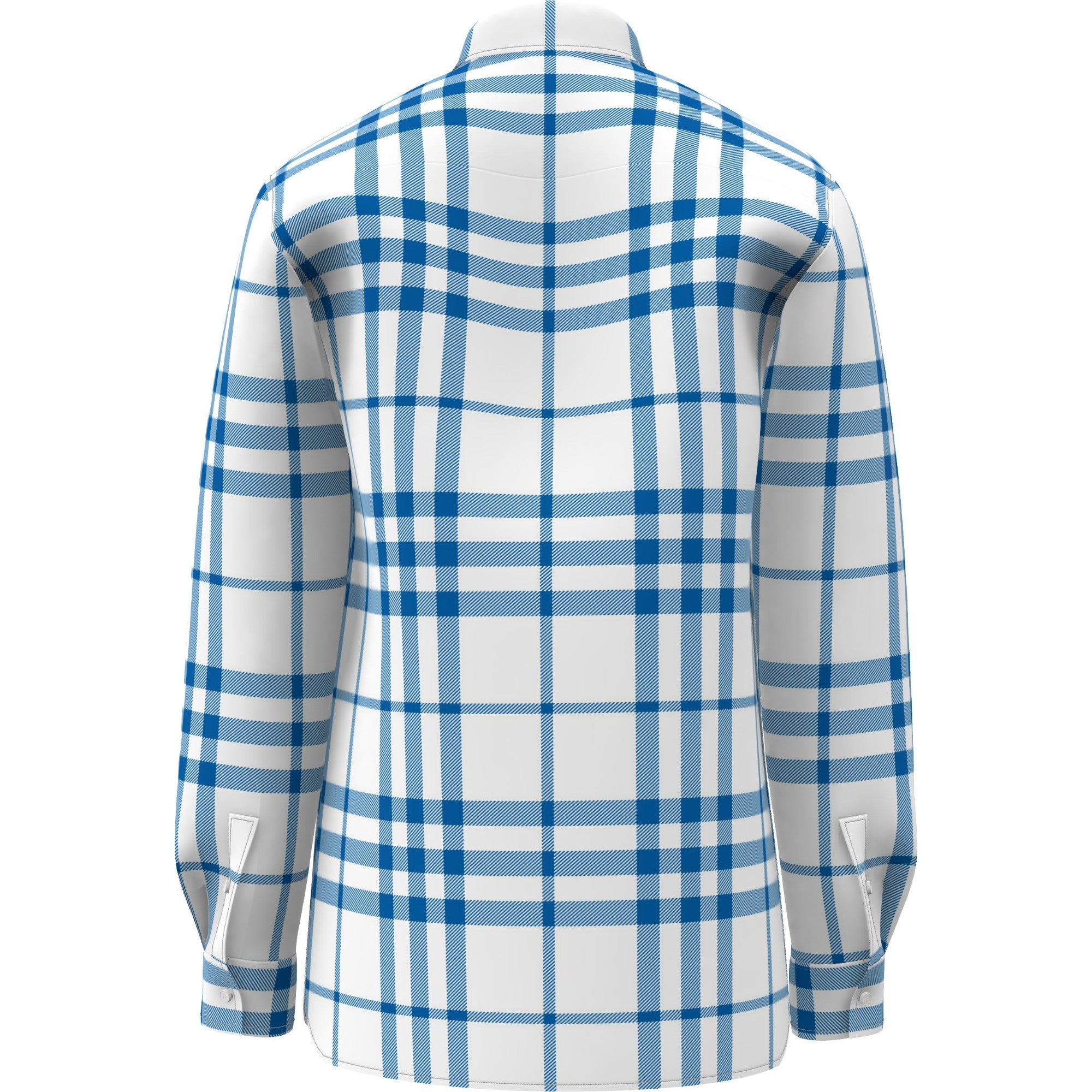 Claverdon Long Sleeves Mens Top - Sky Blue Ip Chk