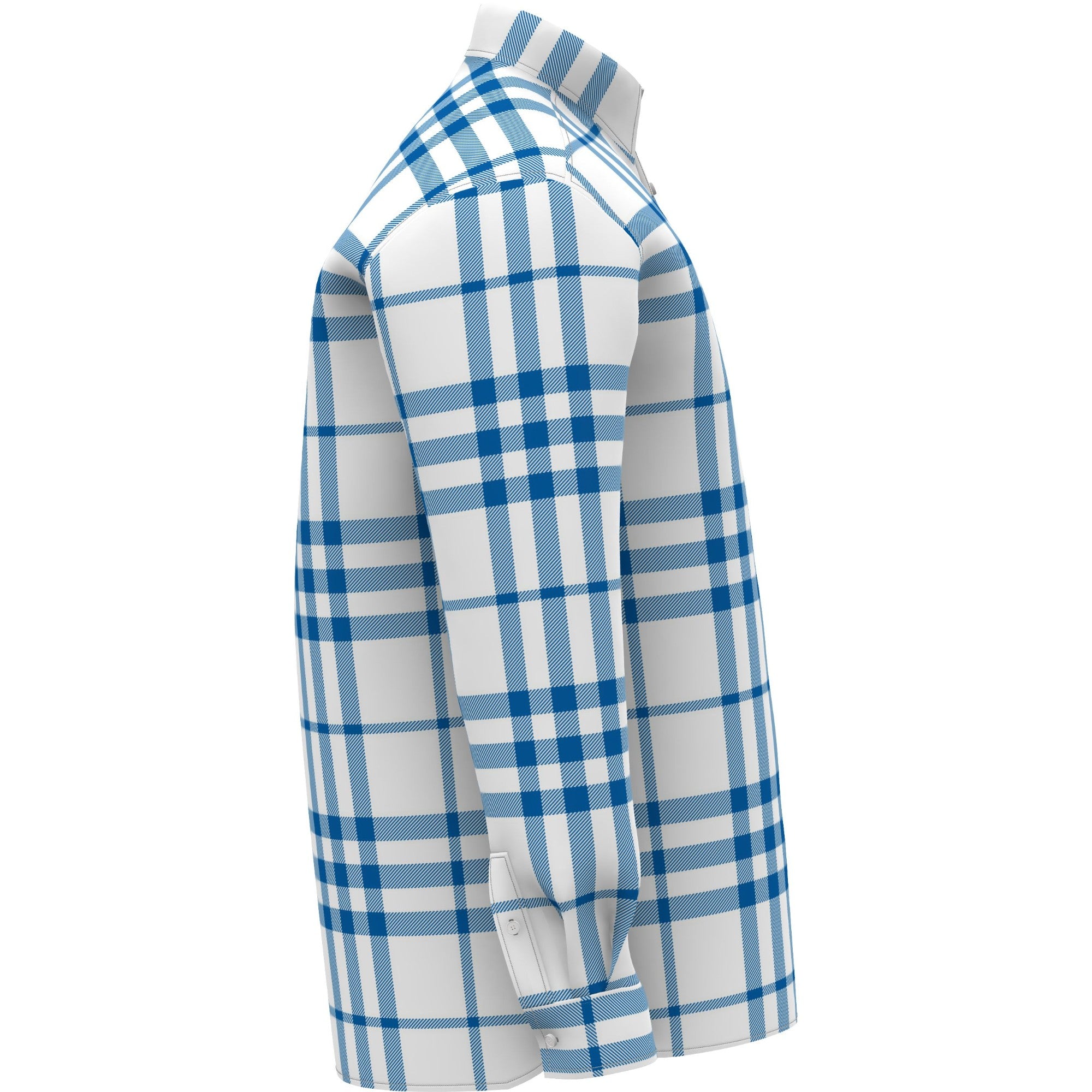 Claverdon Long Sleeves Mens Top - Sky Blue Ip Chk