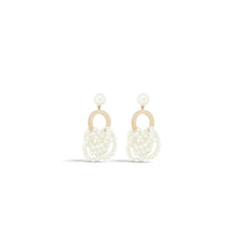 Women Wcj Earrings - D301 Gold/White
