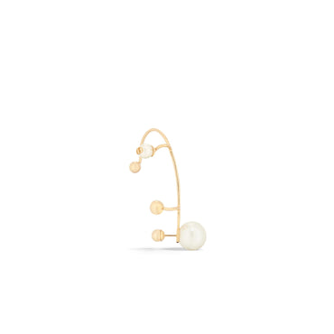 Women Wcj Earrings - D301 Gold/White