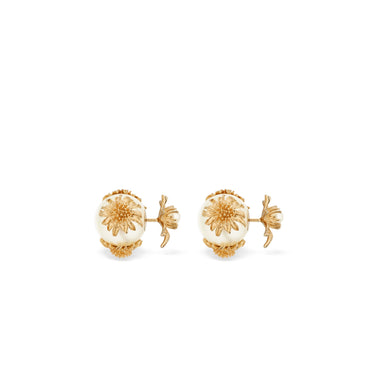 Women Wcj Earrings - D301 Gold/White