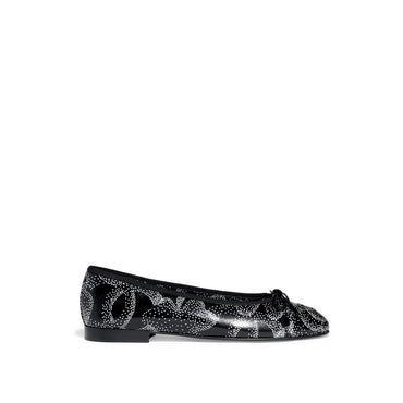 Ballerina Flats - Black/White