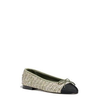 Ballerina Flats - Green/Pink/Black