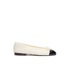 Ballerina Flats - Ivory/Silvery/Bck
