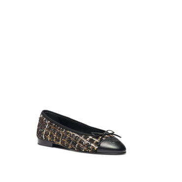 Ballerina Flats - Bck/Gdn/White/Bck