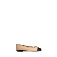 Ballerina Flats - Beige/Black