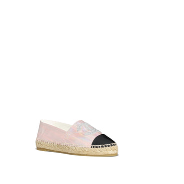 Cord Cruise Espadrilles - Pink/Silvered/Bck